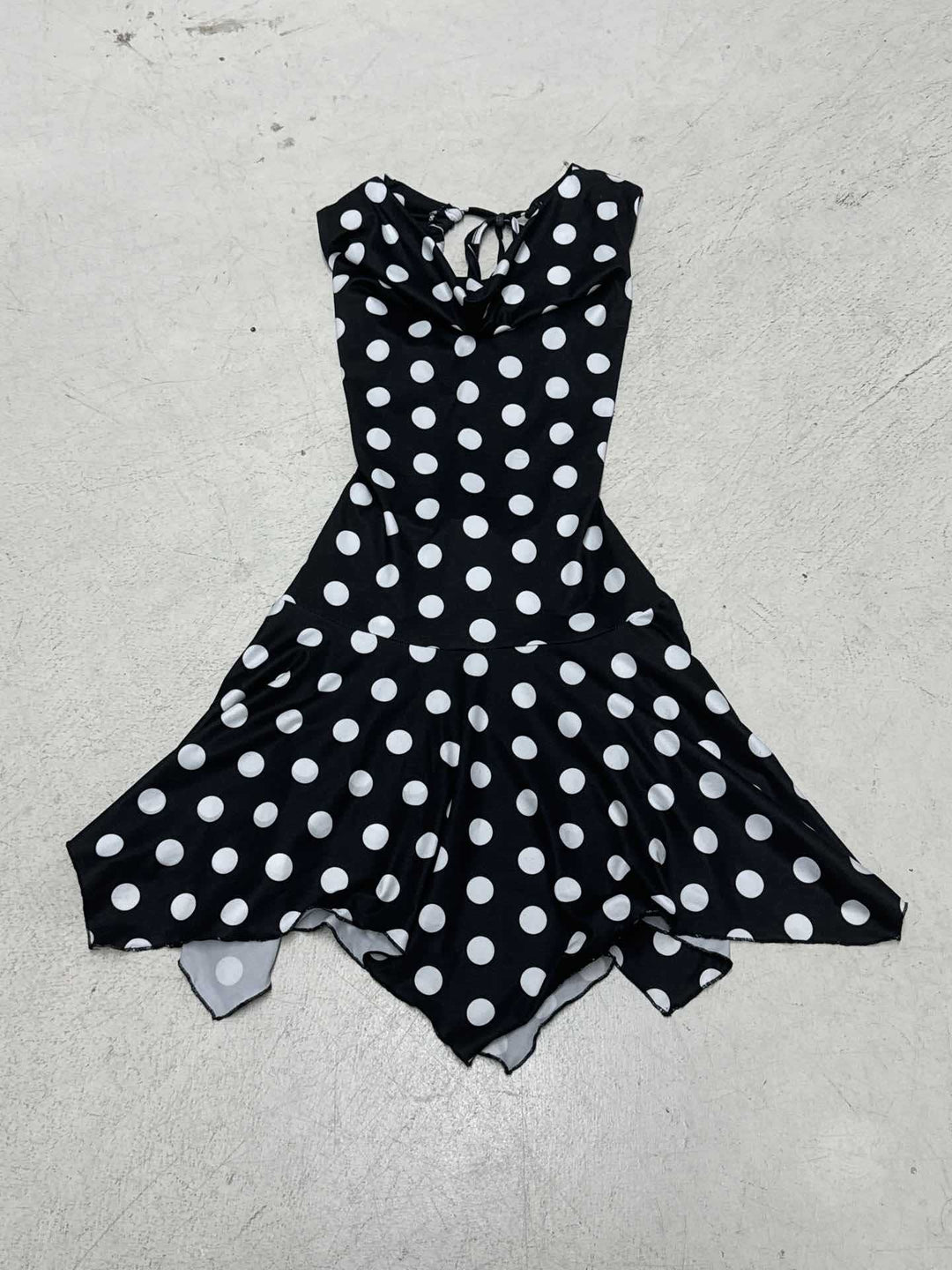 Damer legende Polka Dot Kjole med let stof og dyb V-udskæring Skovae