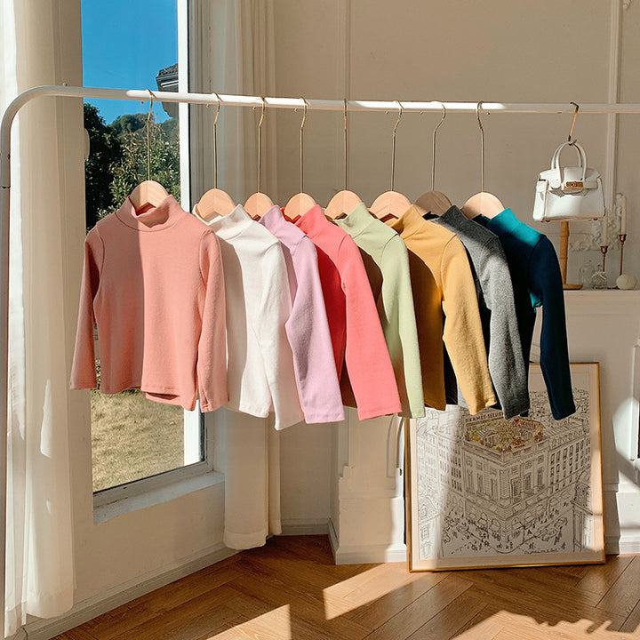 Pige Langærmet Mock Neck Top Stilla