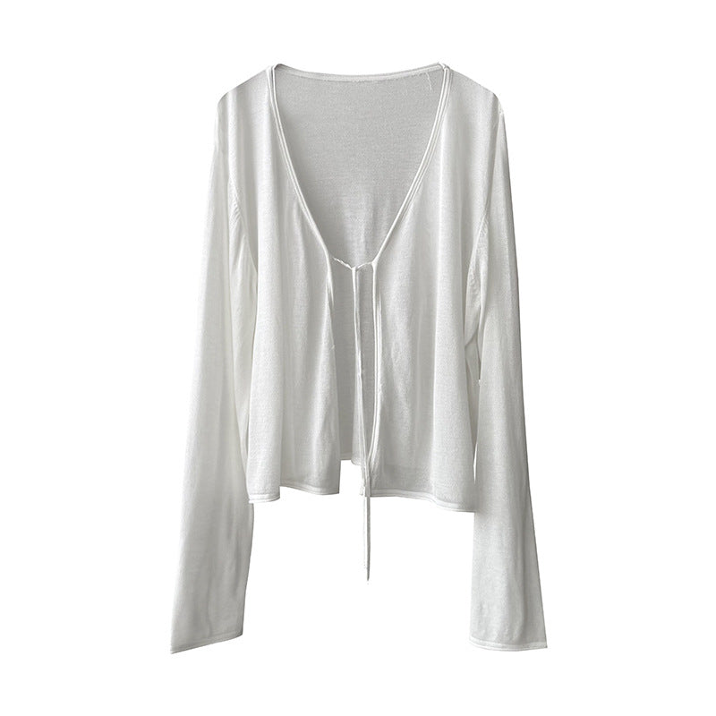 Damer afslappet cardigan med åbne front Stilla
