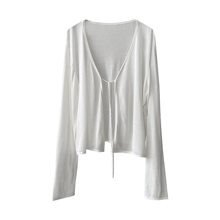 Damer afslappet cardigan med åbne front Stilla