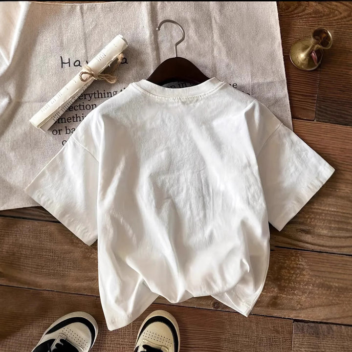 Dame oversized T-shirt med nostalgisk Brooklyn-design Stilla