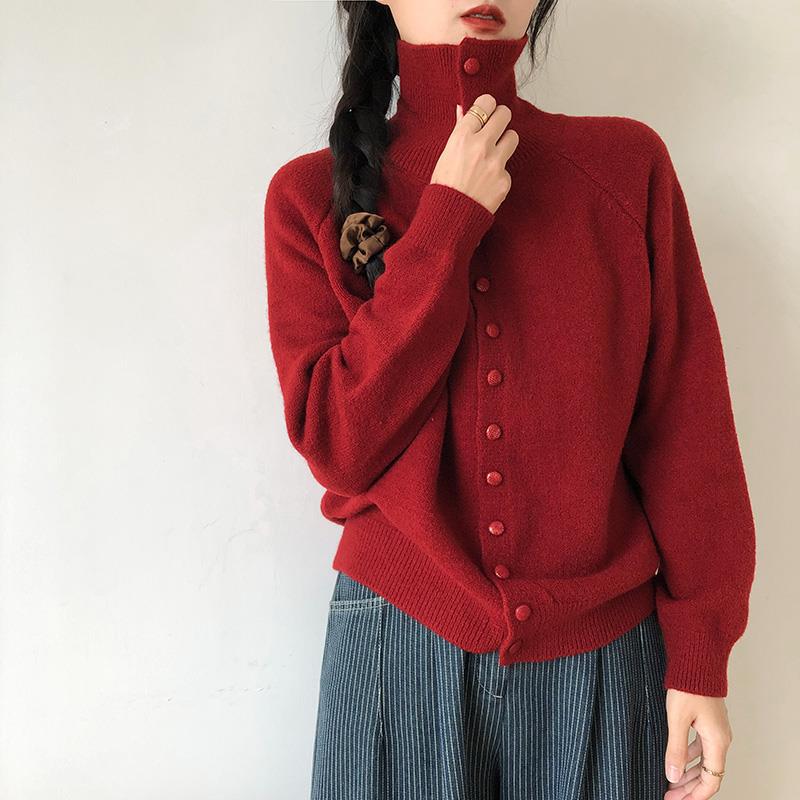 Dame moderigtig cardigan med knapdetaljer Stilla