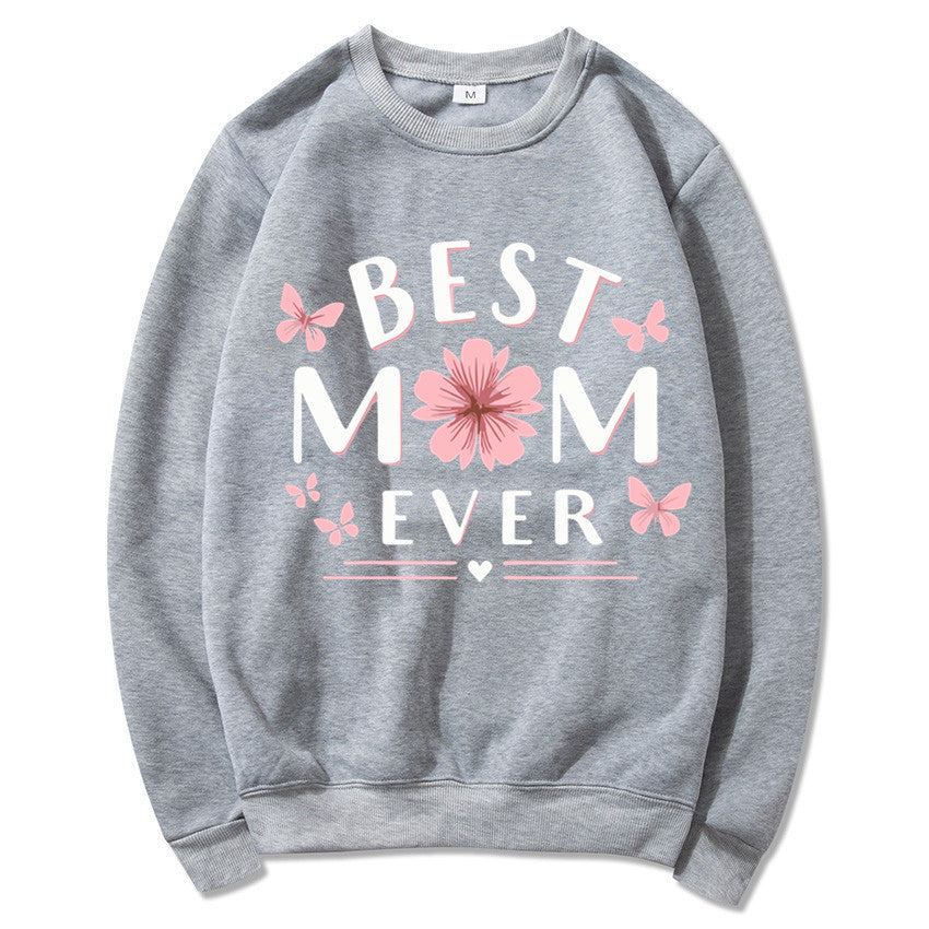 Kvinders sweatshirt med legende yndlingsudsagn og blomsterdesign Stilla