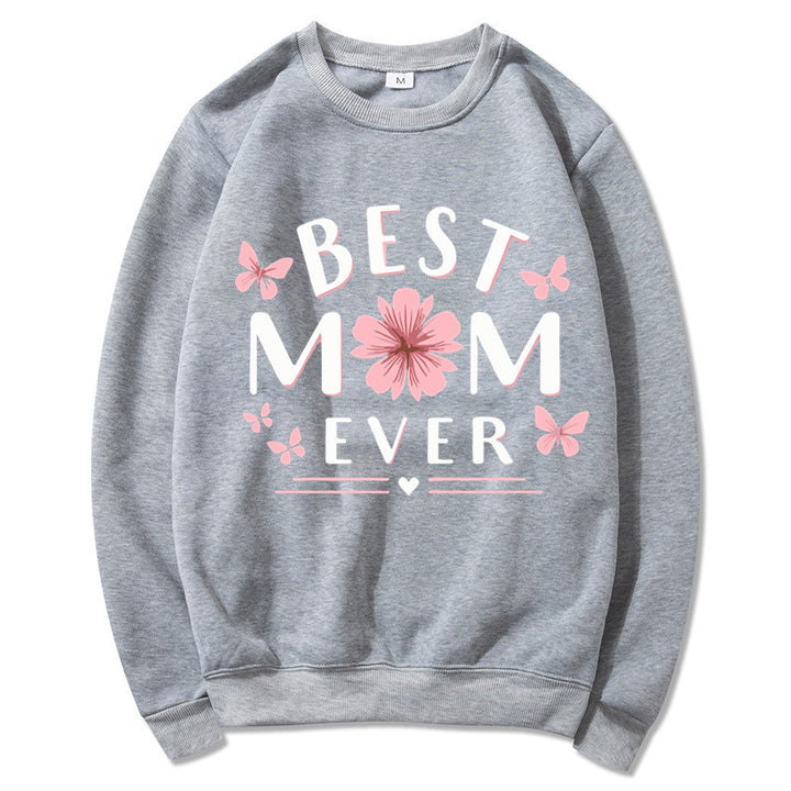 Kvinders sweatshirt med legende yndlingsudsagn og blomsterdesign Stilla