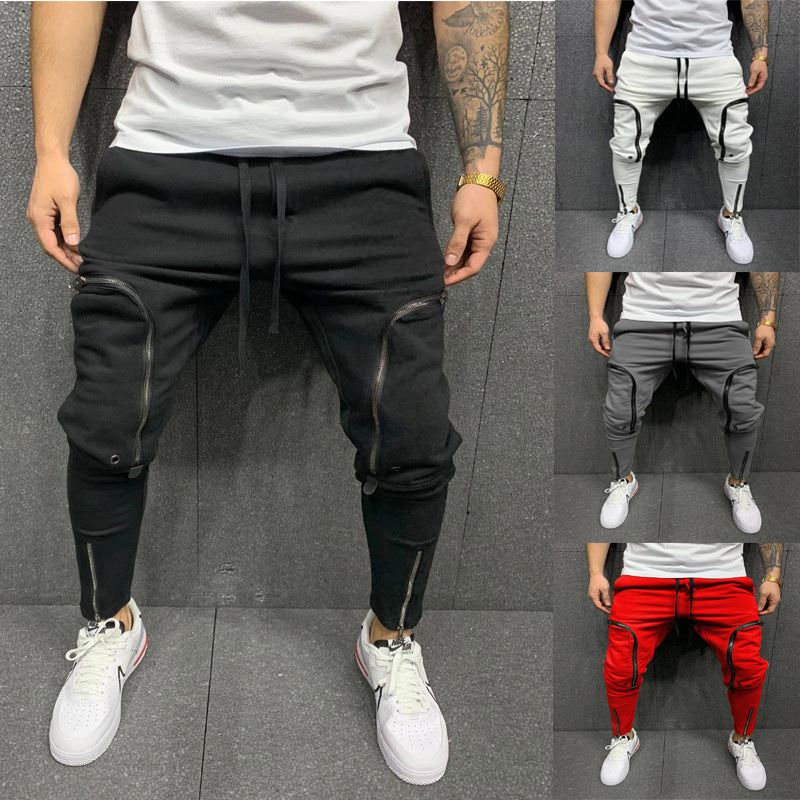 Herre Zip-Up Utility Joggingbukser Stilla