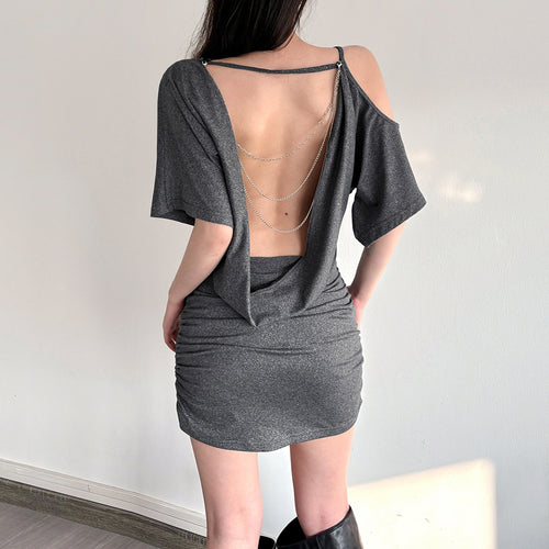 Dame wrap top med asymmetrisk skæring og afslappet design Skovae