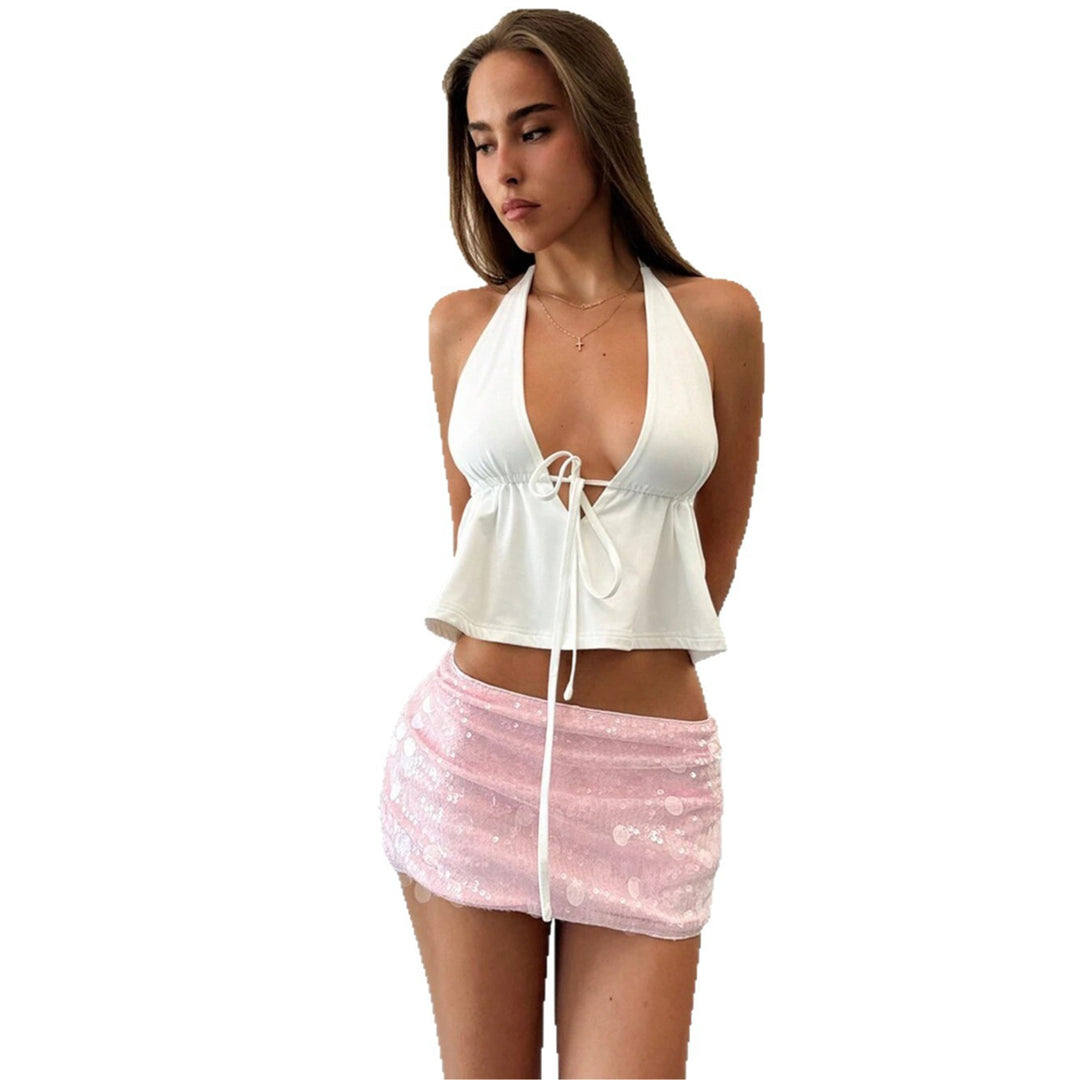 Dame trendy og flydende bikini-top Skovae