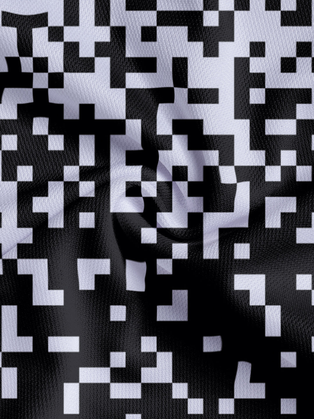 Herrer Poloshirt med moderne pixelmønster og åndbare egenskaber Stilla