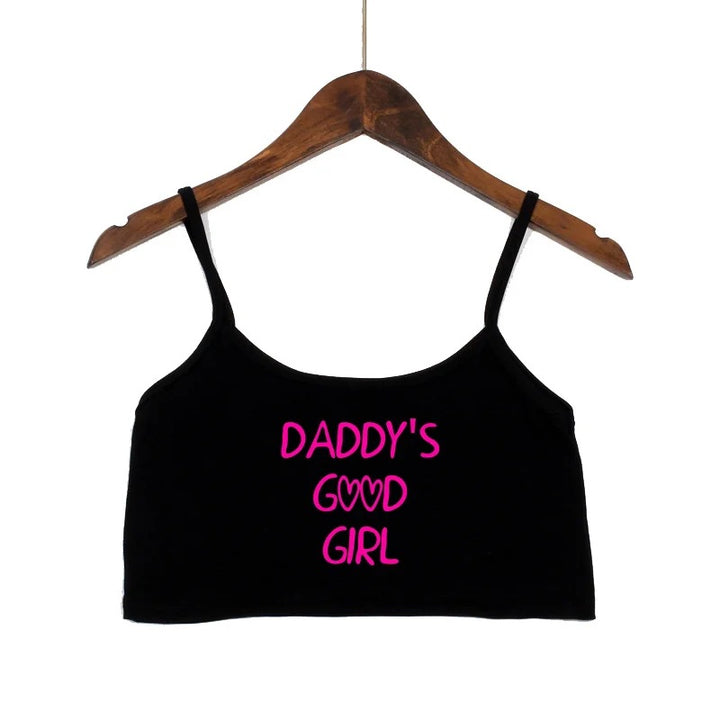Dame mode crop top med dekorerede stropper Skovae