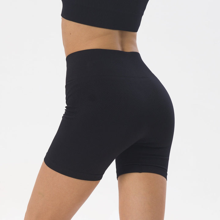 Stilla | Raise High Waist Seamless Yoga Pants Kvinders Hurtigtørrende Peach Fitness Shorts