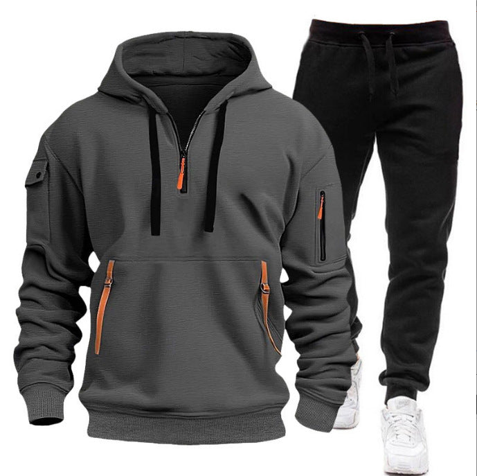 Dame hoodie med funktionelle lynlåslommer og atletisk fit Skovae