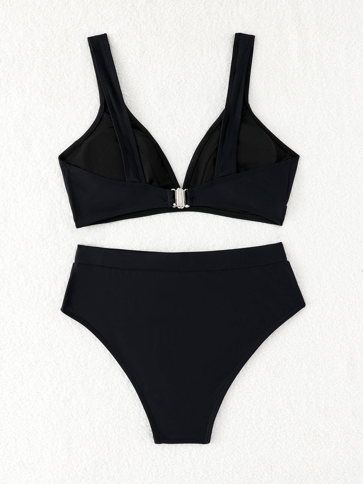 Dame Højskåret Bikini-sæt med forformet top Skovae