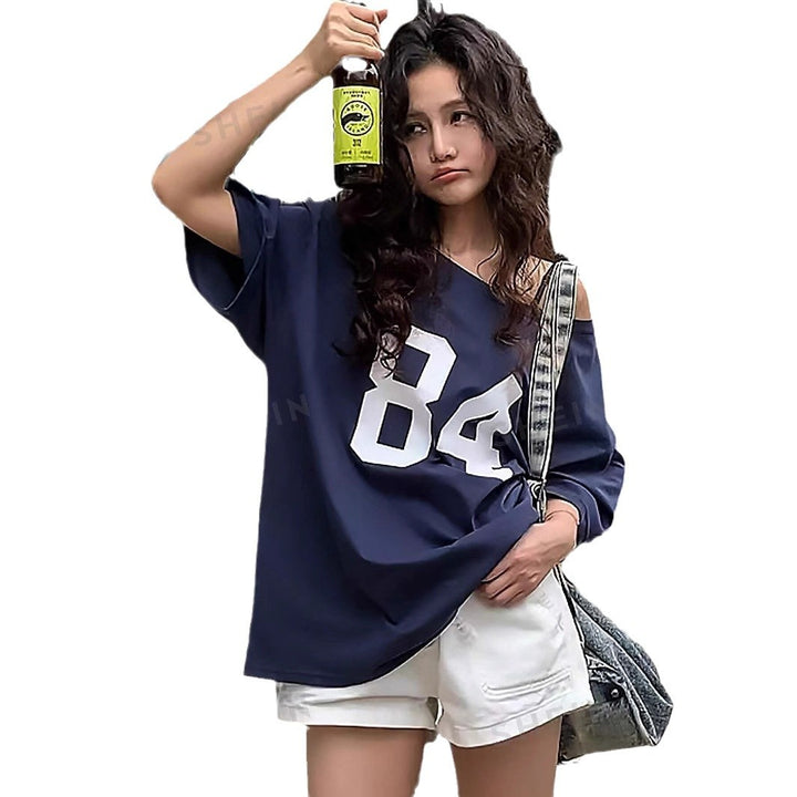 Dame Off-Shoulder Sport T-Shirt Stilla