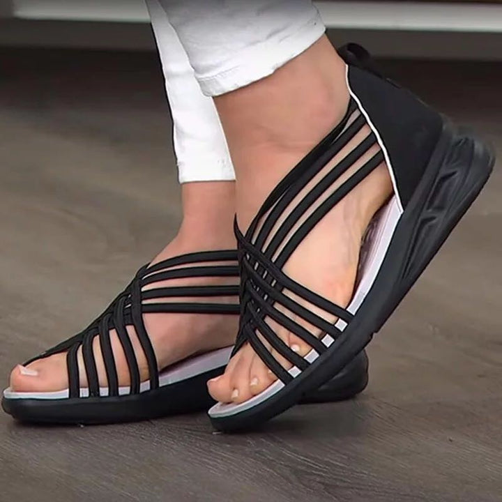 Dame Sporty Sommer-sandaler med ergonomisk fodseng og fleksibel sål Stilla