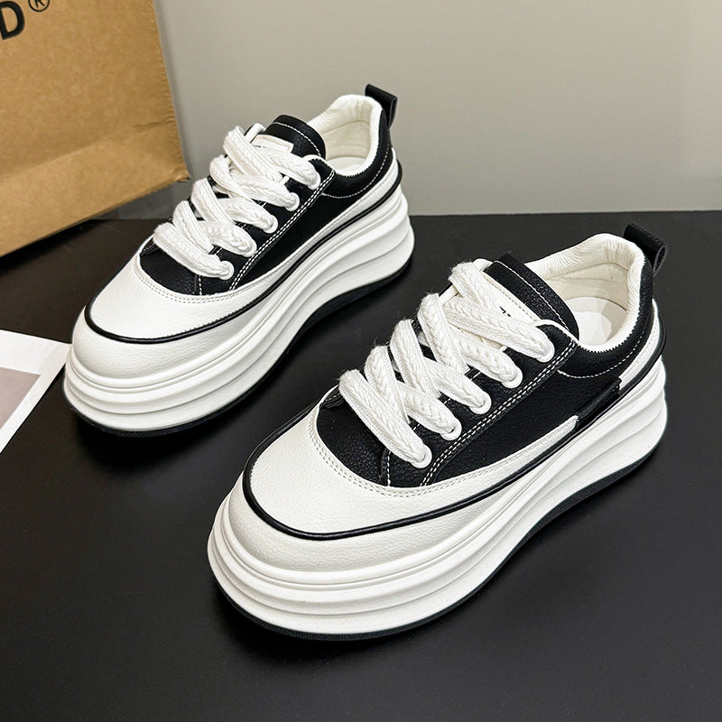 Dame Chunky Plateau-Sneakers med blød sål og åndbart overmateriale Stilla