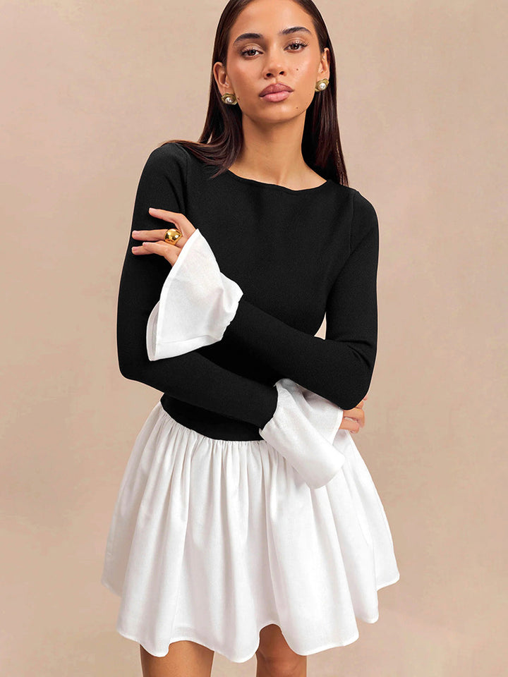 Femme Off-Shoulder Udsmykket Ærme Kjole Stilla