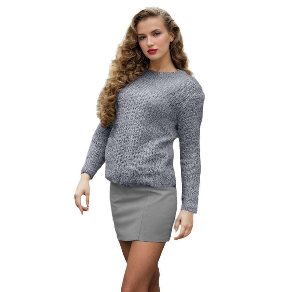 Kvinder's strikket sweater med tekstureret design og afslappet snit Stilla