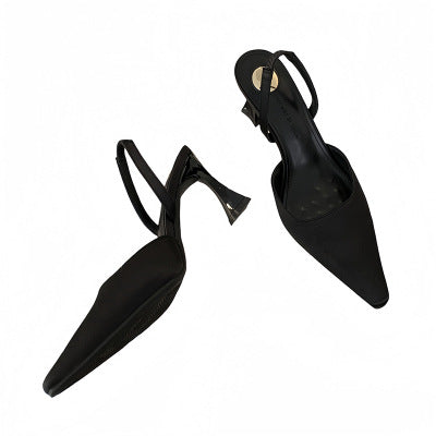 Dame Slingback Pumps med spids tå og elegant hæl Stilla