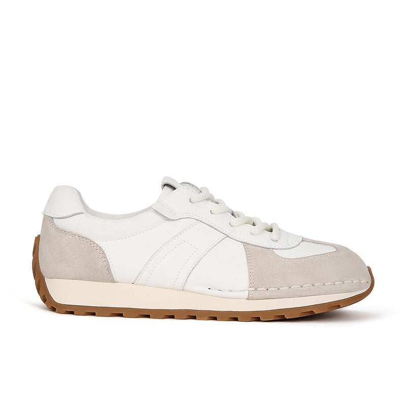 Dame retro-inspirerede metalliske sneakers med ruskindsdetaljer Stilla