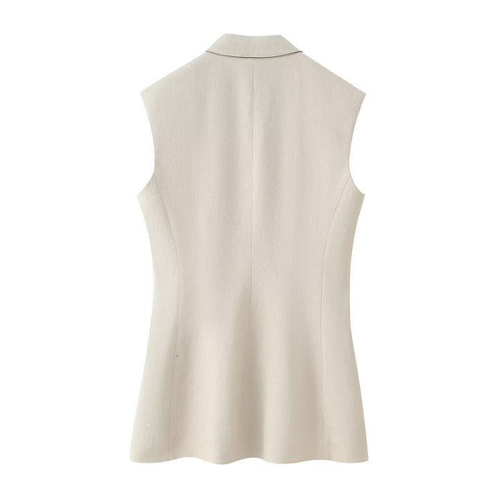 Dame bred High-Waist Bukser med elegant folder og komfortabel pasform Skovae