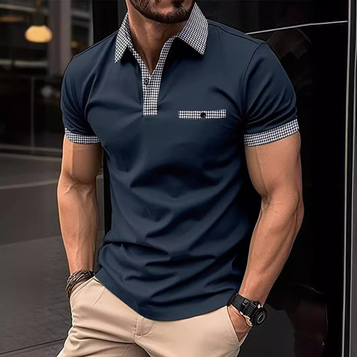 Herren poloshirt med moderne krave-design og praktisk brystlomme Stilla
