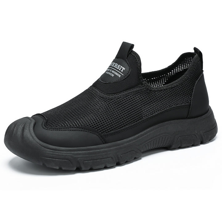 Dame Lettere Slip-On Sneakers med skridsikker sål og åndbart mesh-overmateriale Stilla