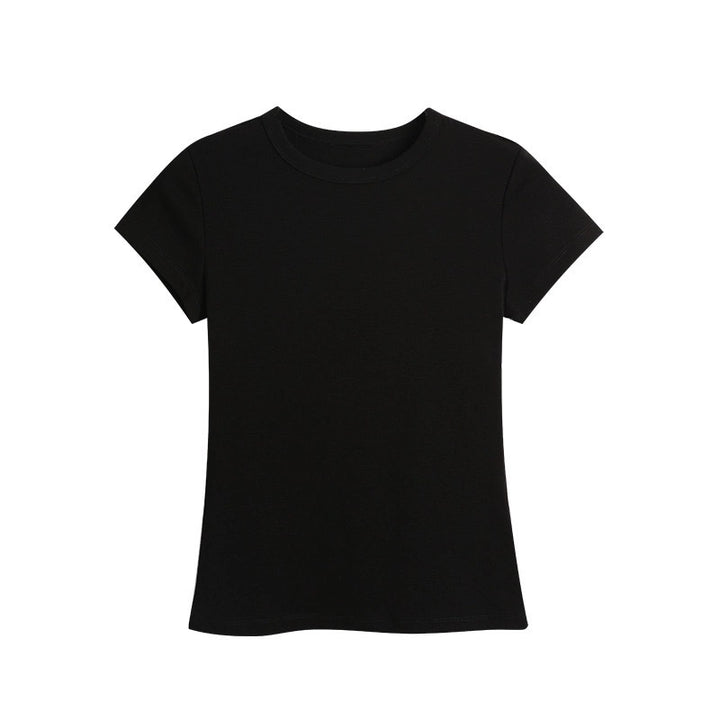 Dame afslappet T-shirt med flydende snit og behagelige korte ærmer Stilla