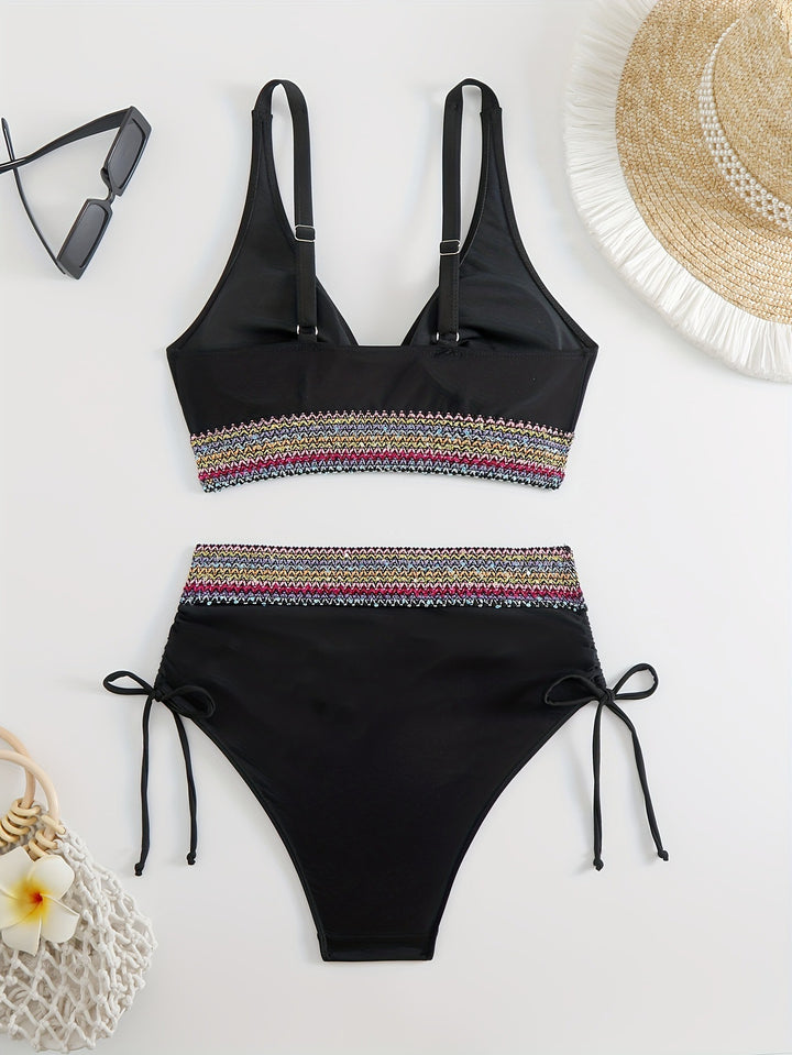 Dame Bikini-sæt med kvalitets broderi detaljer og justerbare stropper Stilla