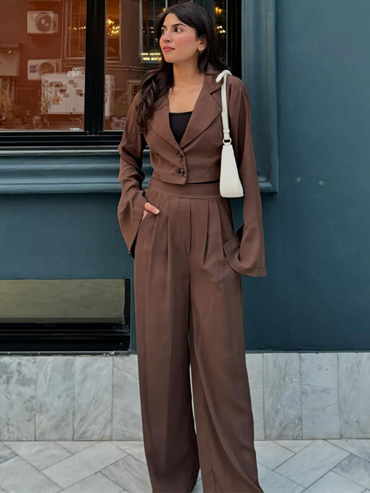Dame elegant blazer-buksesæt Stilla