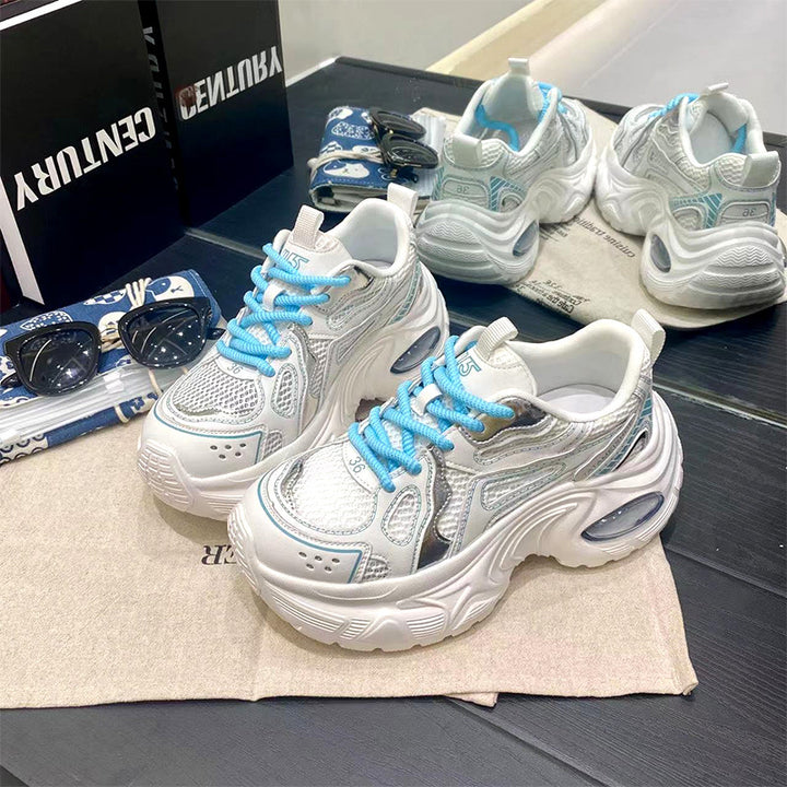 Dame let mesh sneakers i sporty design Stilla