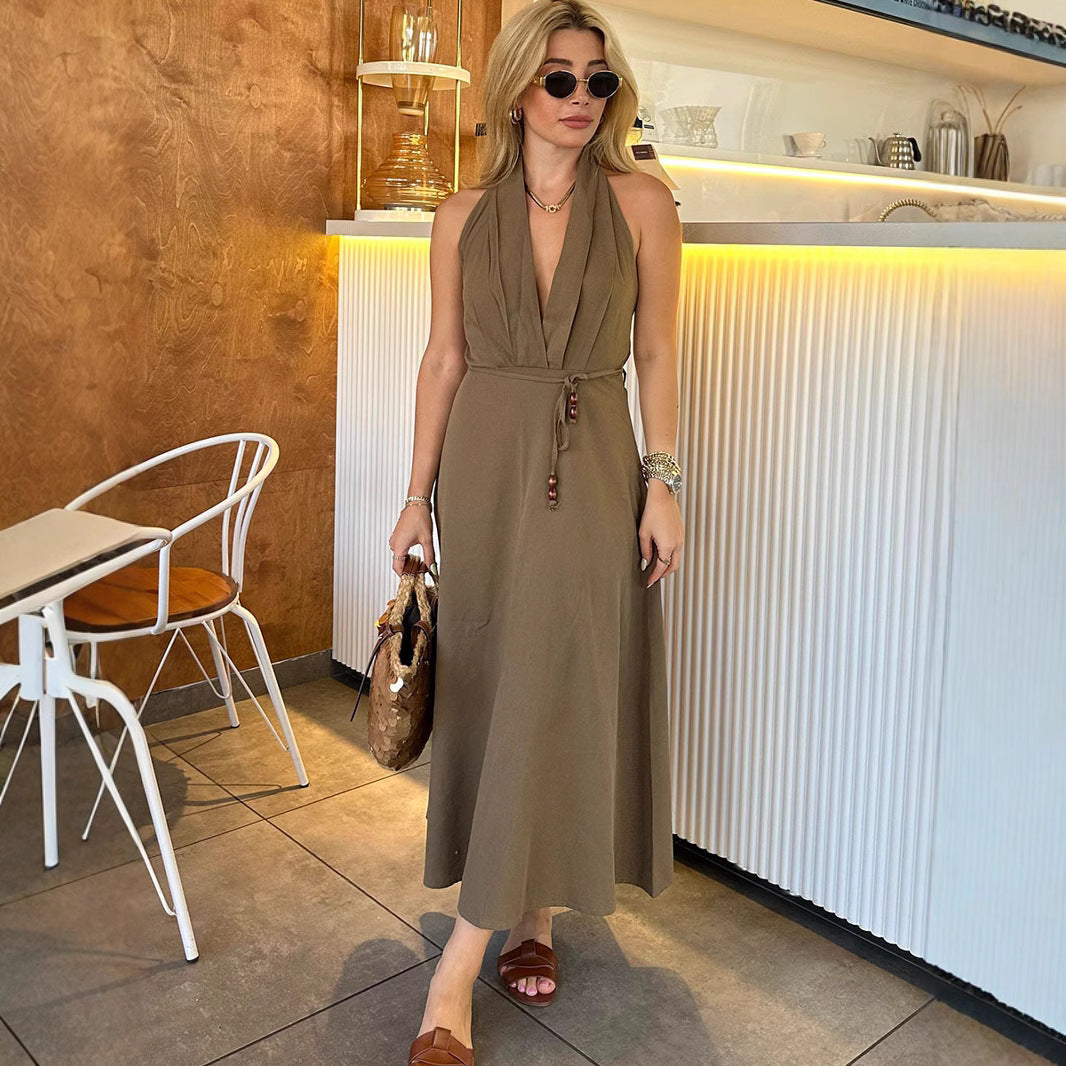 Dame Flydende Strapless Maxi-Kjole Stilla