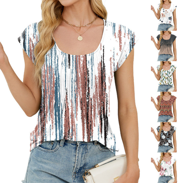 Dame Bohemian Inspireret Print Top Stilla