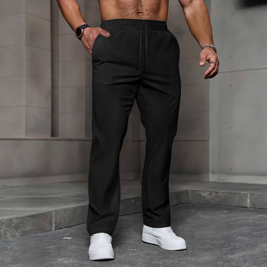 Herrer Sporty Joggingbukser med moderne strukturdesign Stilla