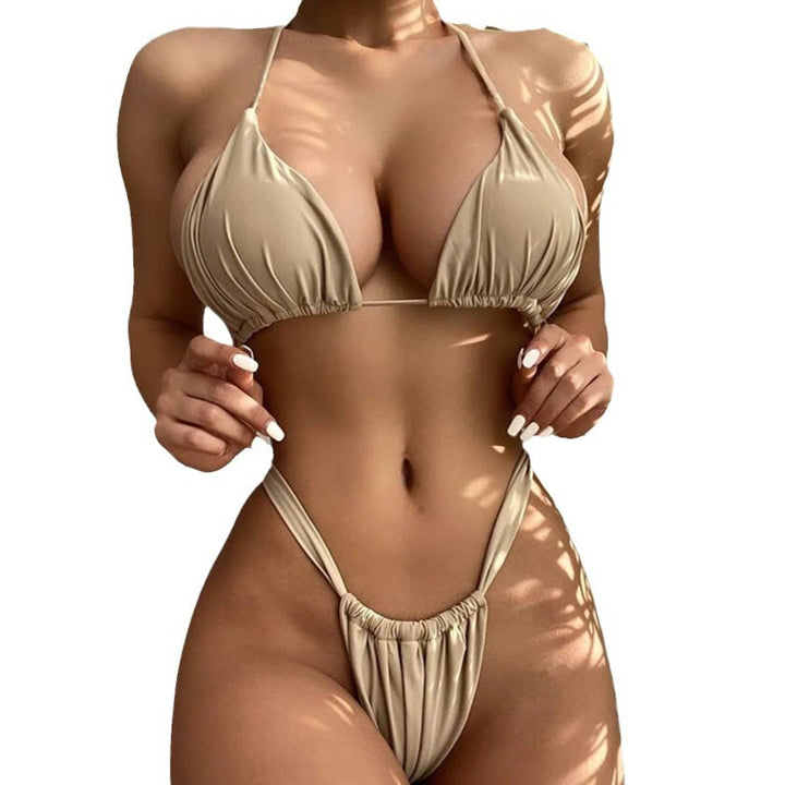 Dame Triangel-Bikini med komfortabel pasform og justerbare stropper Skovae