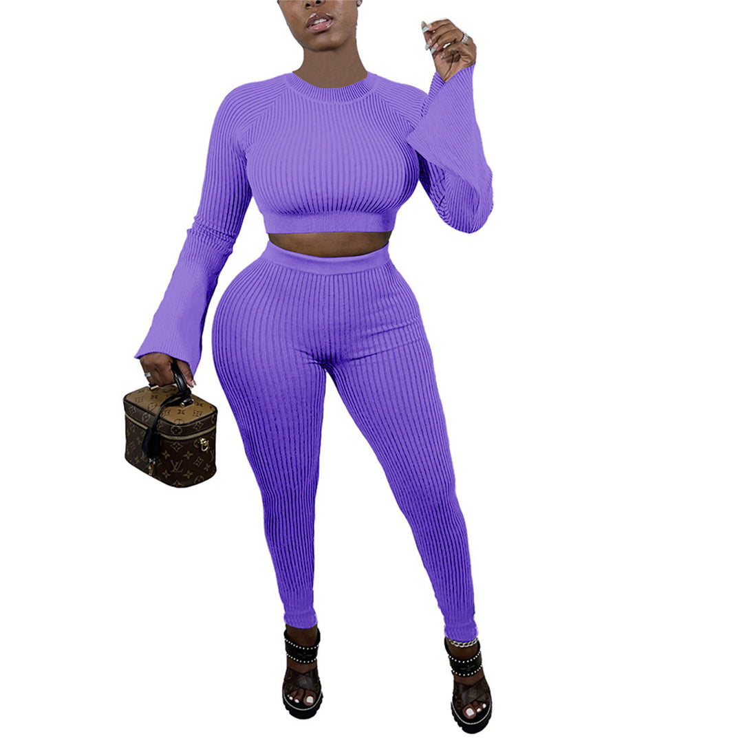 Dame Strik Sæt med udvidede ærmer og tætsiddende snit Stilla
