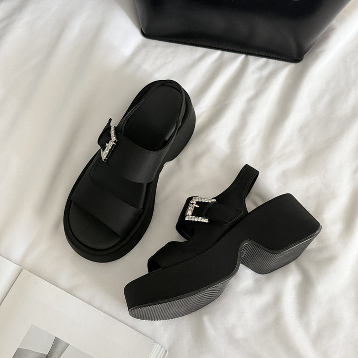 Femme Stilfulde Platform Slingback Sandaler Stilla