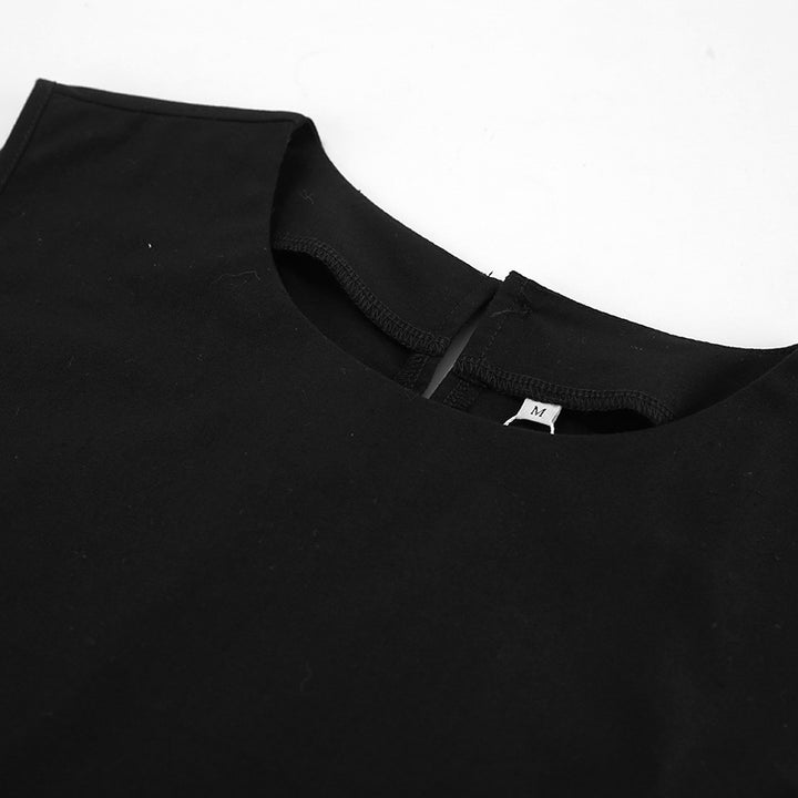 Dame Kvalitets Midi-Kjole med moderigtig Cut-Out Stilla