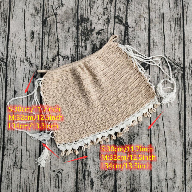 Dame Flettet Wrap Skirt Stilla