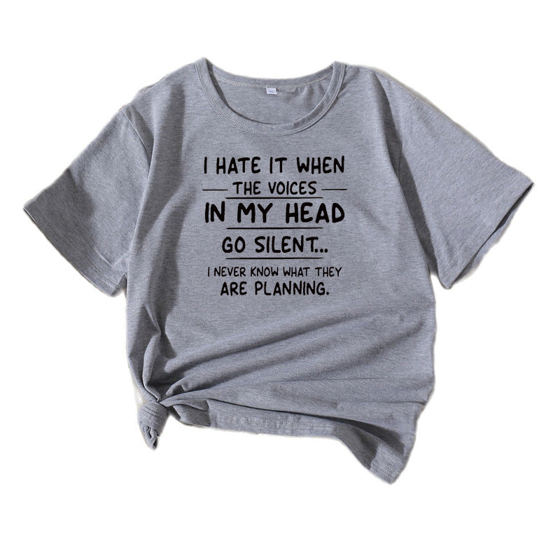 Kvinder Comic Grafik T-shirt med løs pasform Stilla