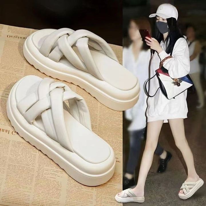 Dame platform-sandaler med elegant knude-design og behagelig dæmpning Stilla