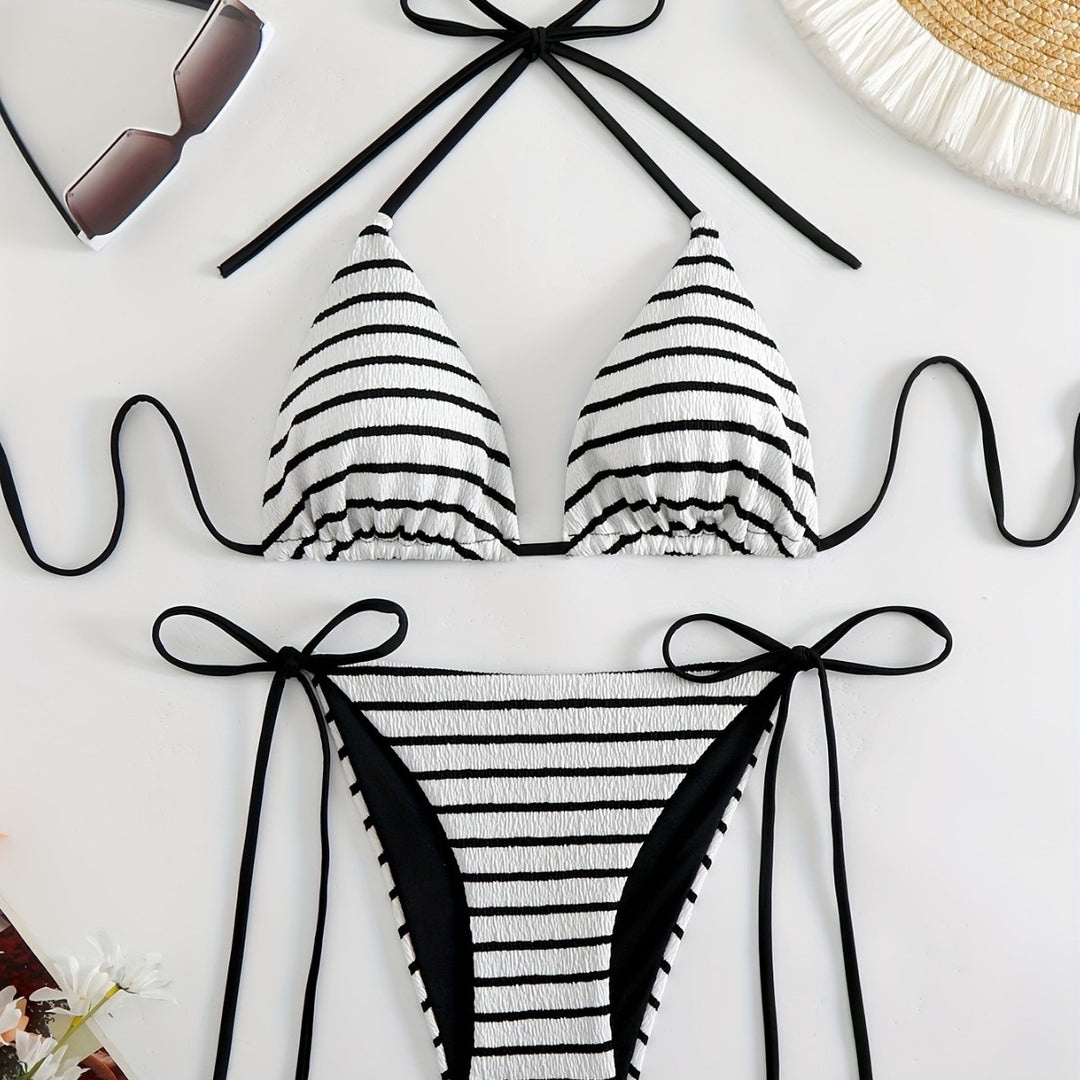 Damer Stribet Bikini Sæt Skovae