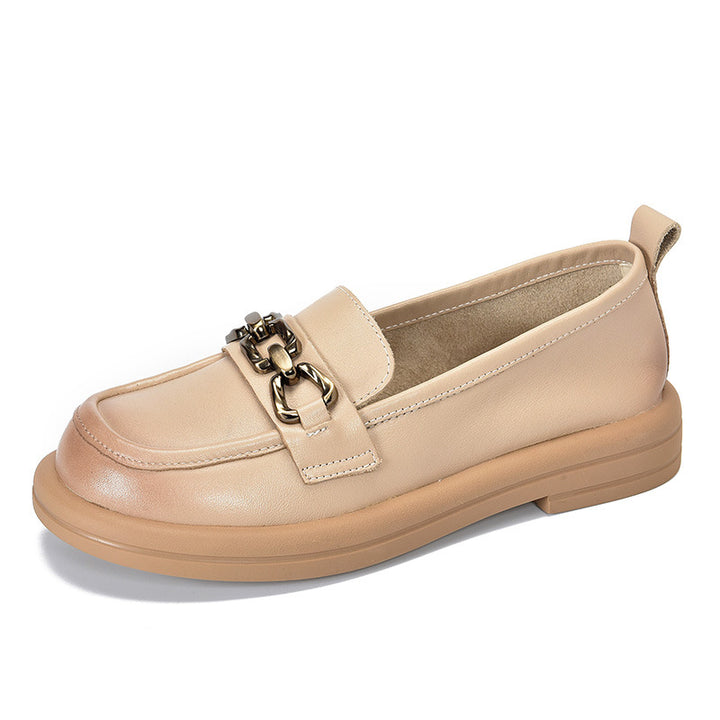 Dame Mokassin-Slipper med fashionable spænde-detalje og komfortabel sål Stilla