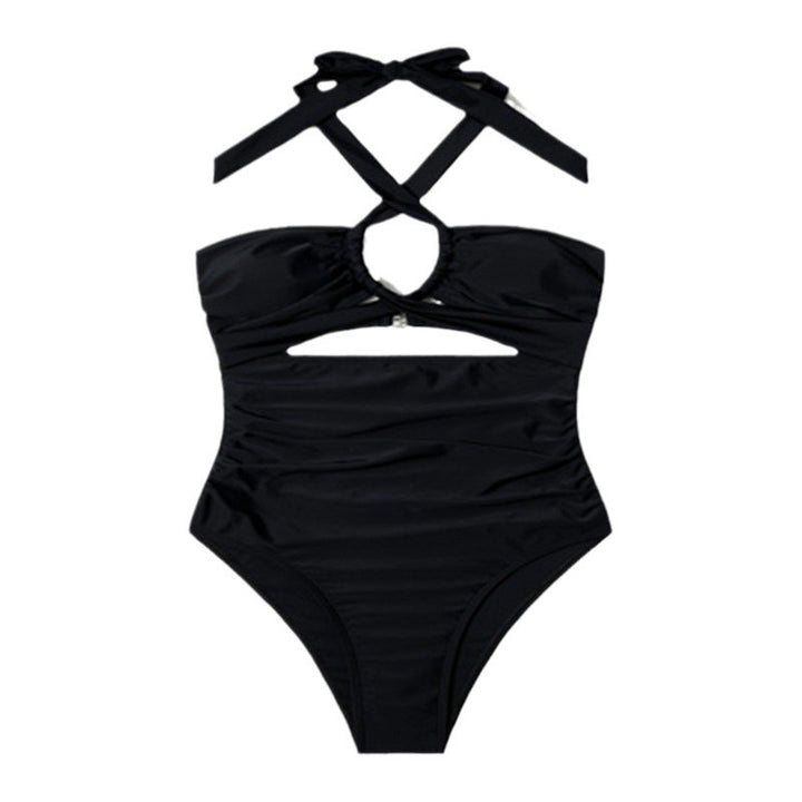Dame Cut-Out Badedragt med justerbare stropper Skovae