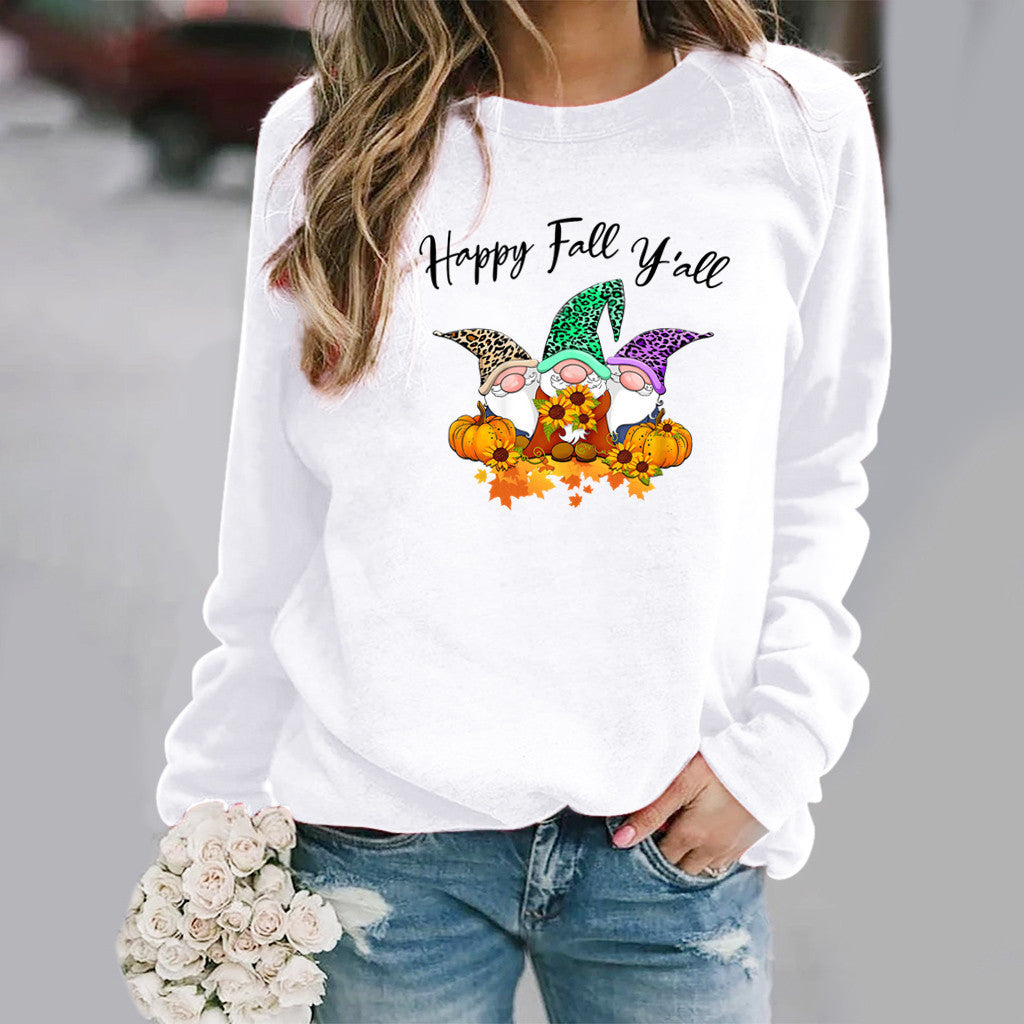 Kvindernes sweatshirt med efterårsmotiv og komfortabel pasform Stilla