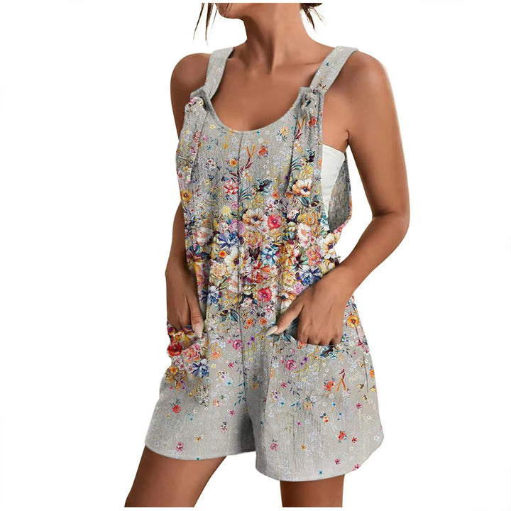 Dame afslappet sommeroverall med praktiske lommer Stilla