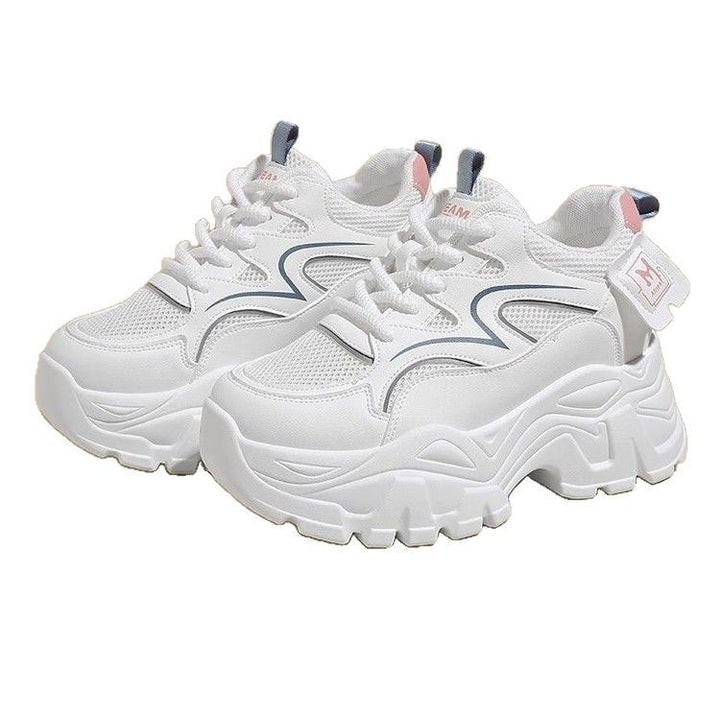 Dame Plateau-Sneakers med åndbart mesh-overflade og stabil sål Stilla