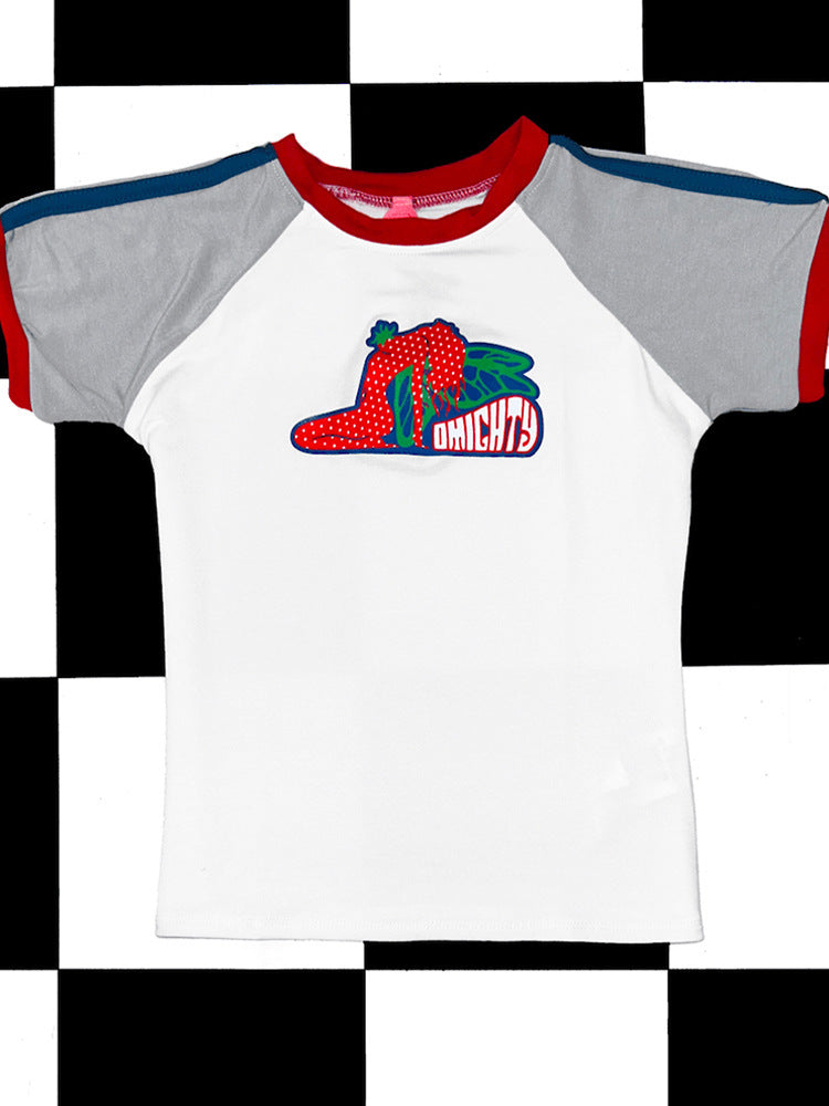 Dame T-shirt med kreativ grafisk design og komfortabel pasform Stilla