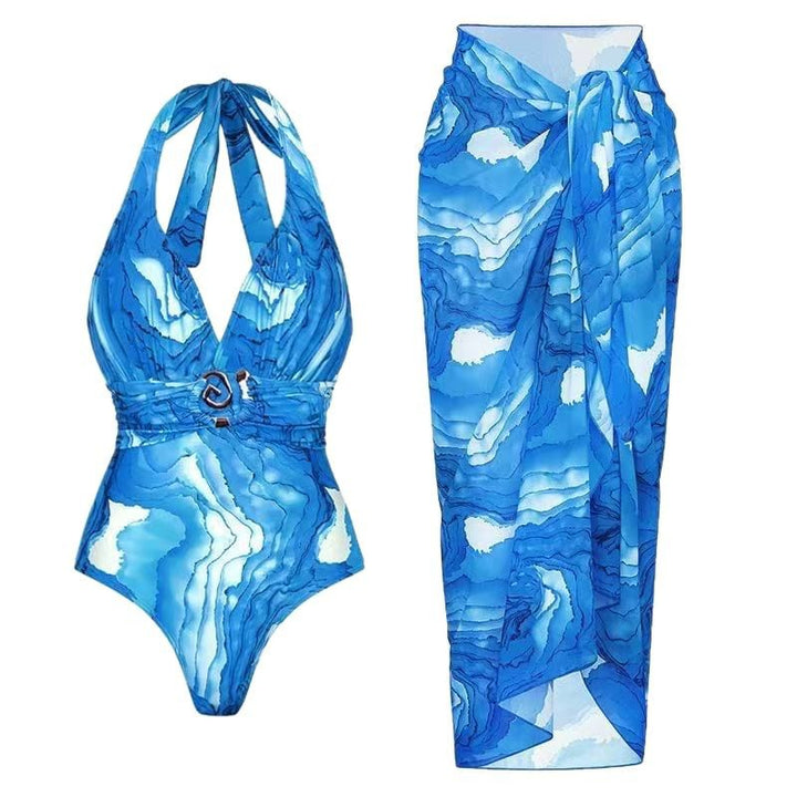 Dame badedragt med tilhørende sarong Stilla