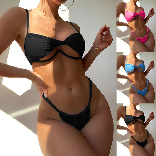 Dame Bikini-top med innovativt snit og justerbare stropper Stilla