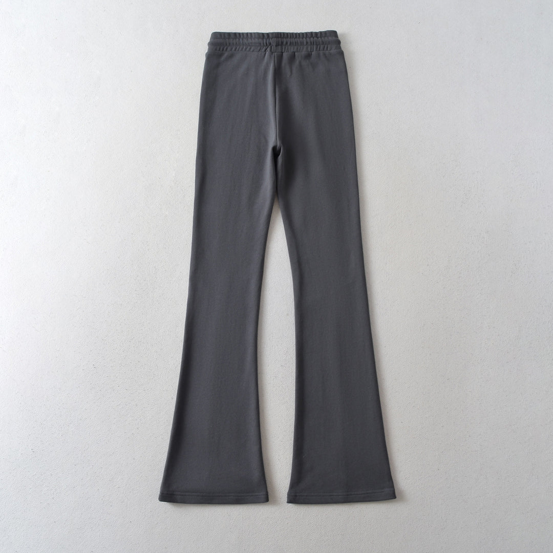 Dame trendy højtaljede flared leggings med åndbart materiale og elastisk talje Stilla